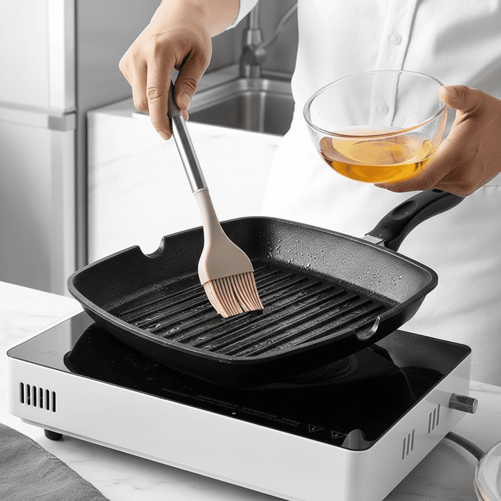 KITCHENORA – Komplettes Utensilienset mit Silikonköpfen und Griffen in Holzoptik 2