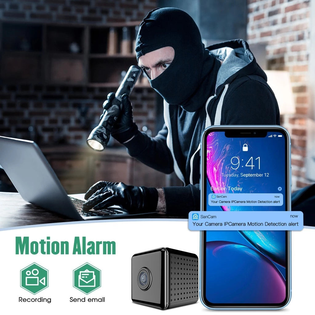Kabellose WLAN-Überwachungskamera Innen Mit Live Übertragung Auf Handy 2