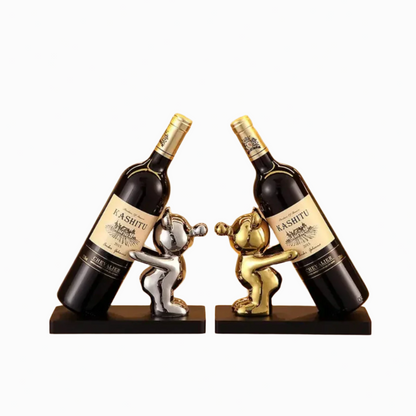 BEARWINE Rack - Playful ceramic wine rack in bear design for stylish bottle storage