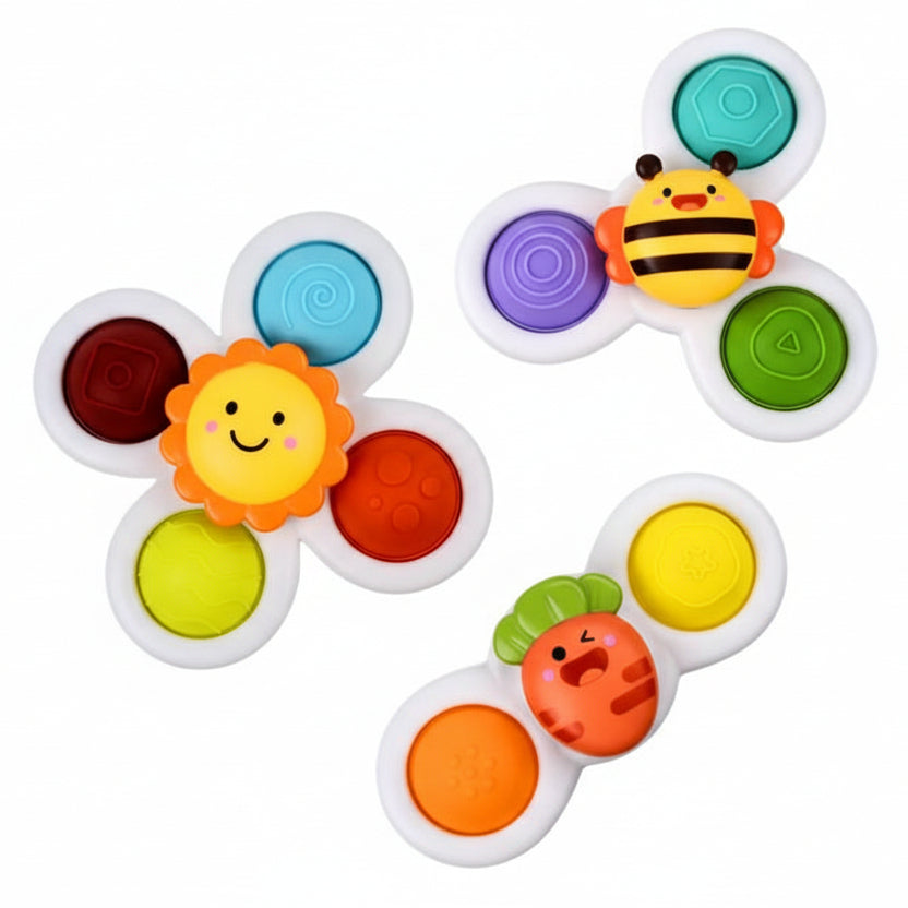 Kiddova – Bunter Bade-Fidget-Spinner mit süßem Insekten-Design 5