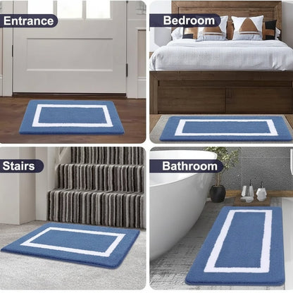 BATHBLISS – Weiche rutschfeste Mikrofaser-Badematte für Bad & Wohnzimmer