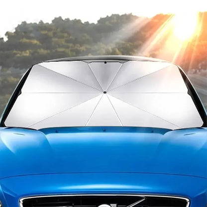 Klappbarer Auto Sonnenschutz - Windschutzscheibe UV-Schutz für Kühlung und Komfort 3