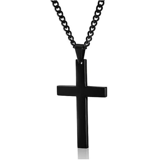 FAITHLINE NECKLACE – Classic men's necklace with stainless steel cross pendant