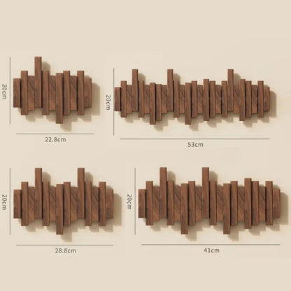 PIANOHANG Wall Rack - Wall coat rack made of walnut or beech wood in piano design