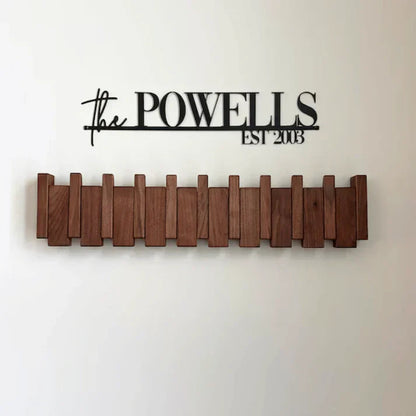 HARMONYCOAT Wall Rack - Artistic wooden wall coat rack in piano design for hallway & home