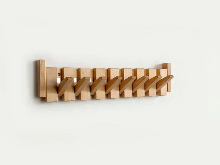 HARMONYCOAT Wall Rack - Artistic wooden wall coat rack in piano design for hallway & home