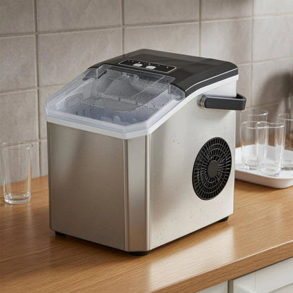 Kompakte Eismaschine Mit Transparentem Deckel – Automatische Eisproduktion Kaufen 1