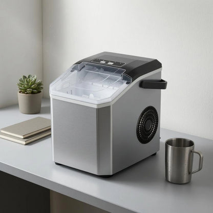 Kompakte Eismaschine Mit Transparentem Deckel – Automatische Eisproduktion Kaufen 5