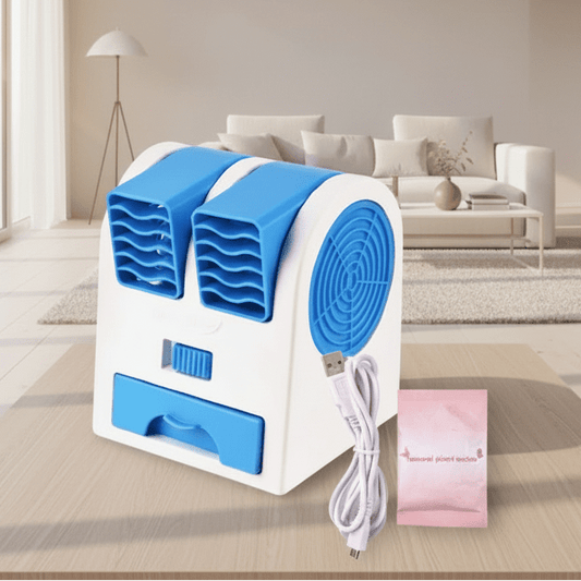 Kompakte Mini Klimaanlage USB mit Doppeltem Luftauslass und Geräuscharmem Betrieb 5