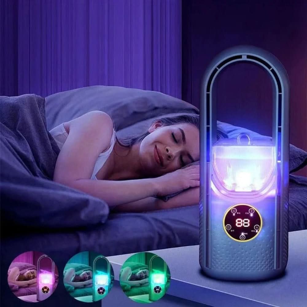 Kompakte Mobile Klimaanlage - Leise Flügellose Kühlung für Schlafzimmer und Büros 2