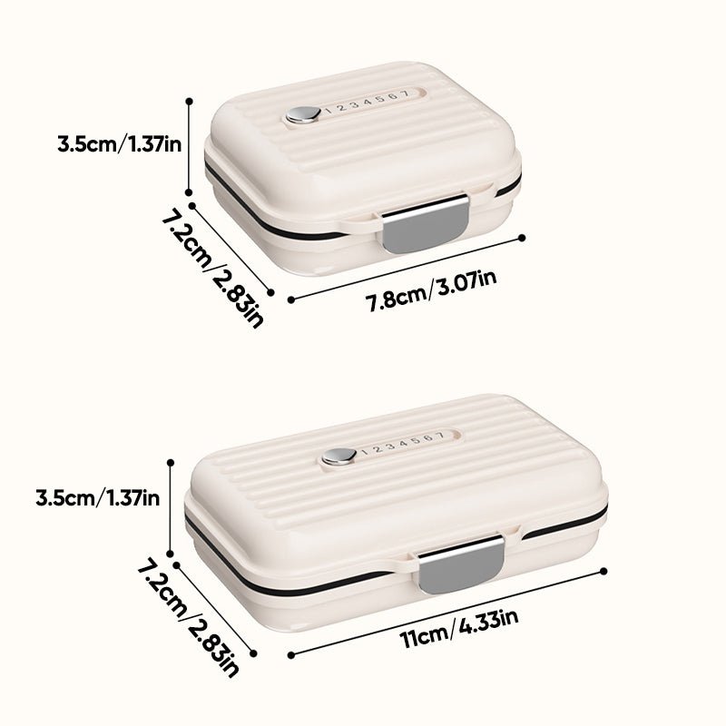 MediSafe Mini – Portable Pillbox with 7 Compartments