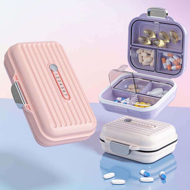 MediSafe Mini – Portable Pillbox with 7 Compartments