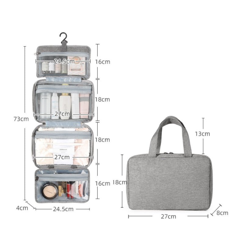 TravelTidy – Kompakter Kosmetik-Organizer mit 4 Fächern