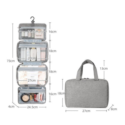 TravelTidy – Kompakter Kosmetik-Organizer mit 4 Fächern