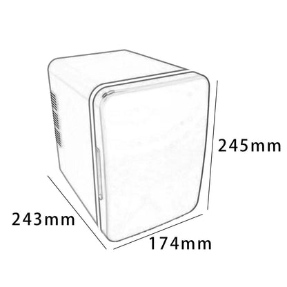 Kompakter Mini Kühlschrank 4L - Kühlt Getränke & Kosmetik, Tragbar, Klein 5