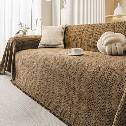 SnuggleTextile – Housse de canapé résistante aux griffures et lavable en chenille