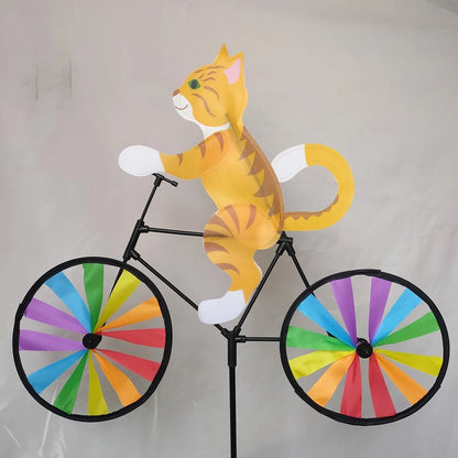 Kreative Gartenwindmühle Mit Cartoon-Figuren – Wetterfest, Handbemalt, Deko für Außenbereich 4