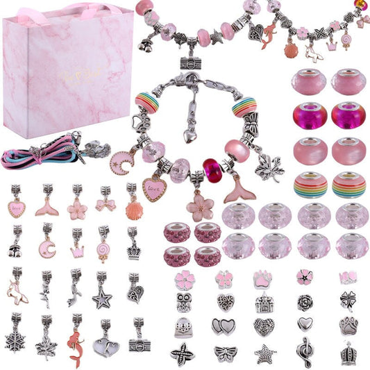 SPARKLINA – Kreatives Armband Bastelset für Mädchen mit funkelnden Anhängern