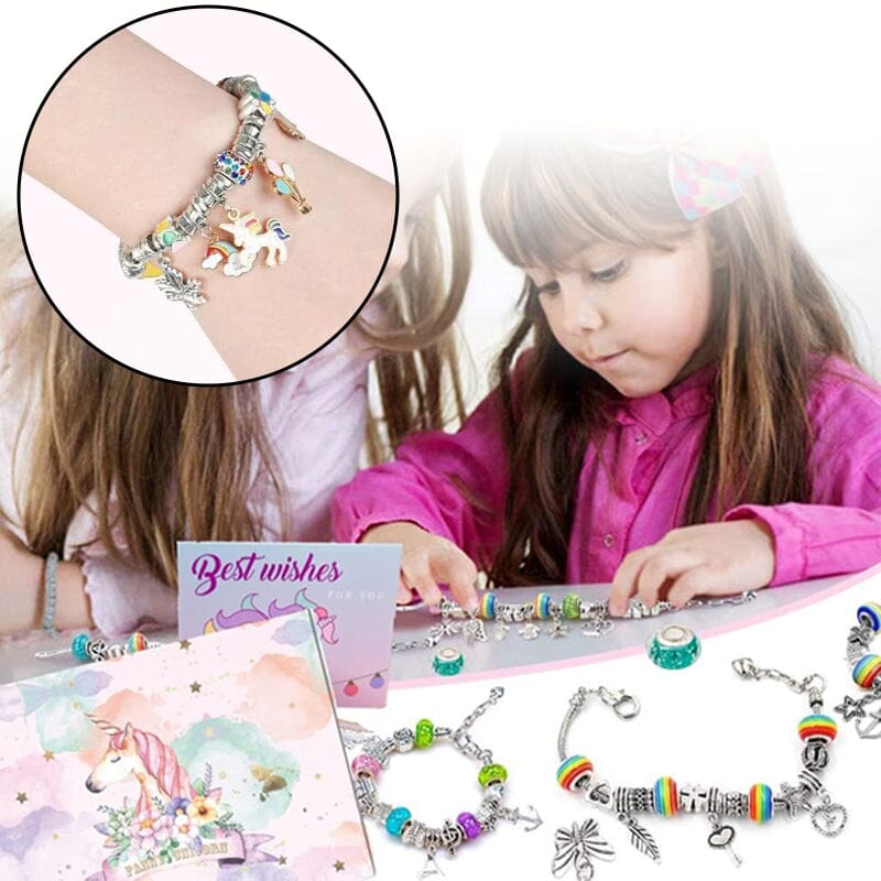 SPARKLINA – Kreatives Armband Bastelset für Mädchen mit funkelnden Anhängern