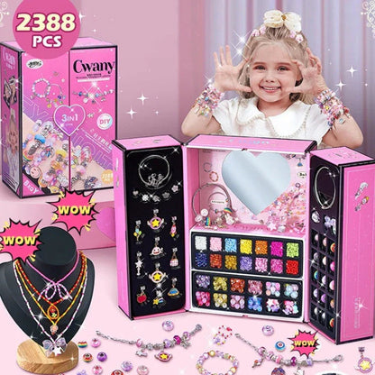 SPARKLINA – Kreatives Armband Bastelset für Mädchen mit funkelnden Anhängern