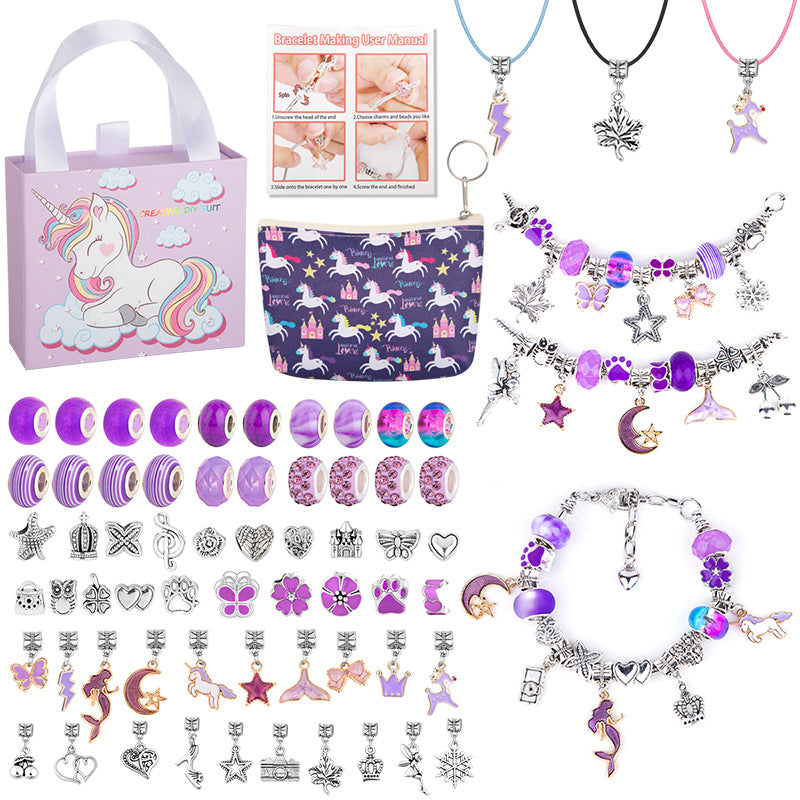 SPARKLINA – Kreatives Armband Bastelset für Mädchen mit funkelnden Anhängern
