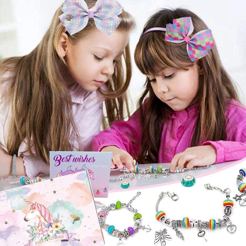 SPARKLINA – Kreatives Armband Bastelset für Mädchen mit funkelnden Anhängern