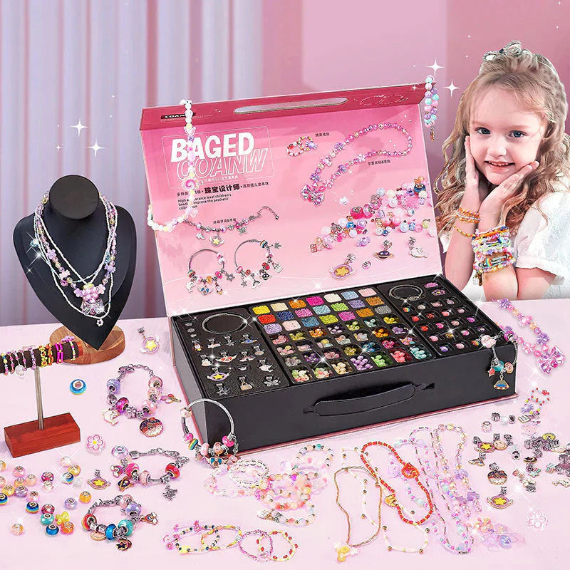 SPARKLINA – Kreatives Armband Bastelset für Mädchen mit funkelnden Anhängern