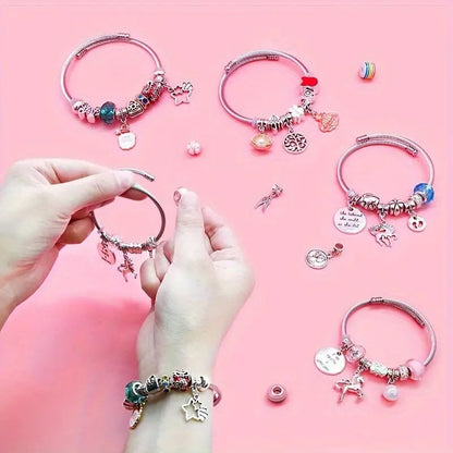 SPARKLINA – Kreatives Armband Bastelset für Mädchen mit funkelnden Anhängern