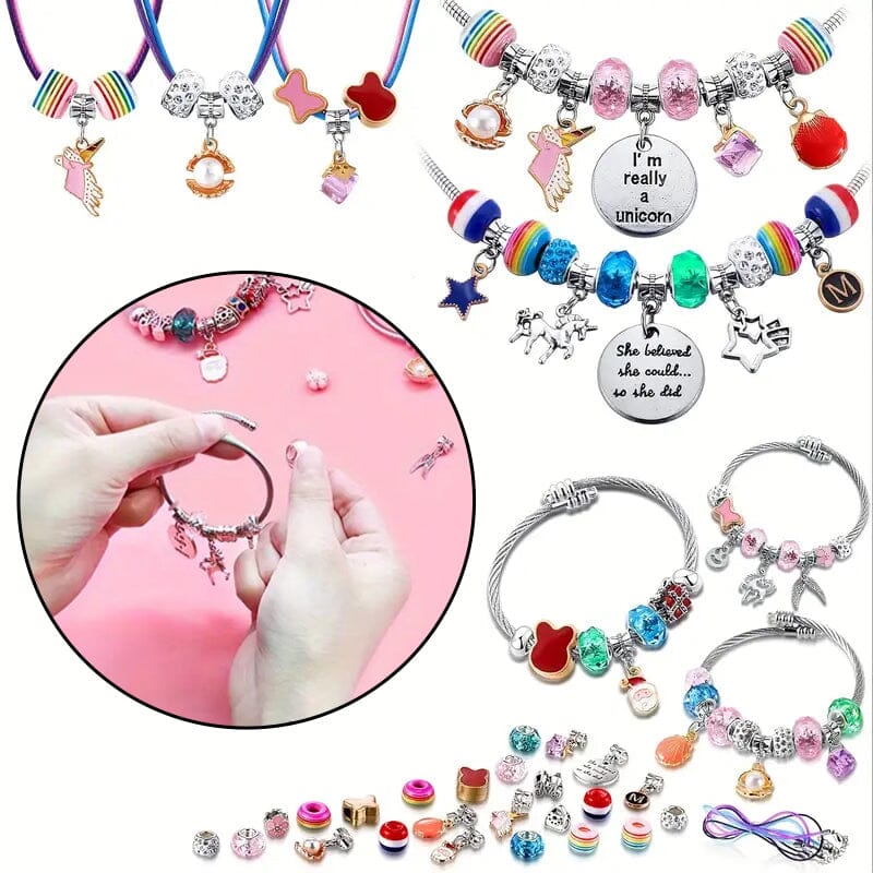 SPARKLINA – Kreatives Armband Bastelset für Mädchen mit funkelnden Anhängern
