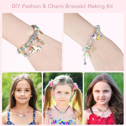 SPARKLINA – Kreatives Armband Bastelset für Mädchen mit funkelnden Anhängern
