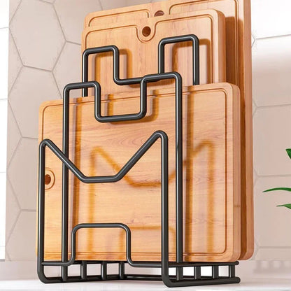 Küchen-Organizer - Mehrschichtiger Topfdeckelhalter Aus Rostfreiem Eisen 3