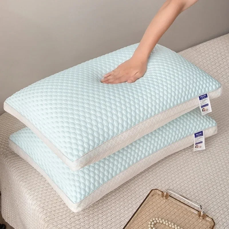 KühlKissen 3D - Atmungsaktives Nackenstützkissen mit Massageeffekt für Erholsamen Schlaf 3