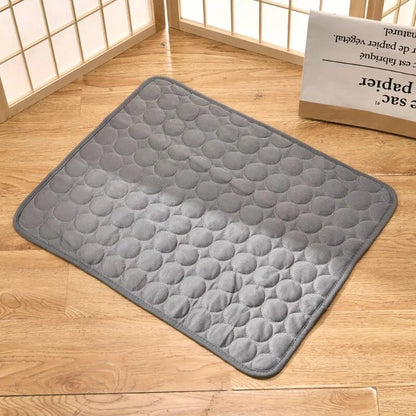 Kühlendes Haustier-Kissen 30x40 cm für Kleine Hunde und Katzen - Grau, Atmungsaktiv und Waschbar 1