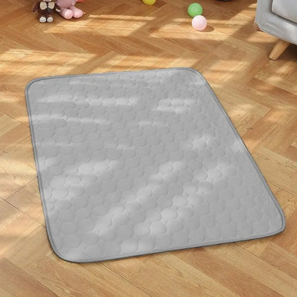 Kühlendes Haustier-Kissen 30x40 cm für Kleine Hunde und Katzen - Grau, Atmungsaktiv und Waschbar 3