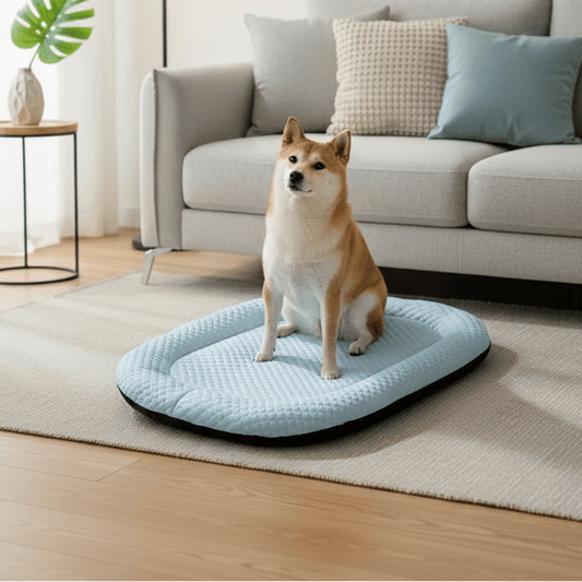Kühlendes Hundebett Oval – Komfortables Hundekissen für Kleine und Große Hunde 0
