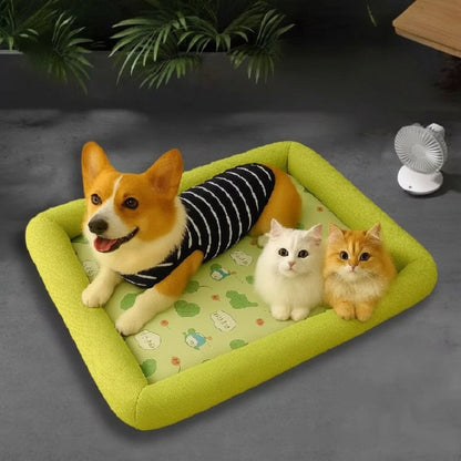 Kühlendes Hundebett für Kleine und Mittelgroße Hunde – Atmungsaktive Sommermatte 3