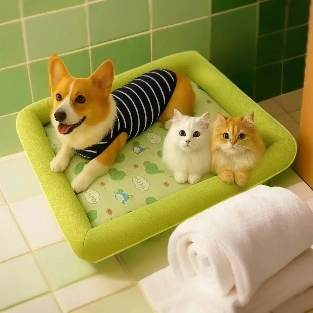 Kühlendes Hundebett für Kleine und Mittelgroße Hunde – Atmungsaktive Sommermatte 5