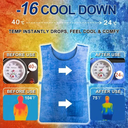Kühlweste Für Hitzeschutz - Wasserverdunstungs-Kühlshirt Für Outdoor-Aktivitäten 2