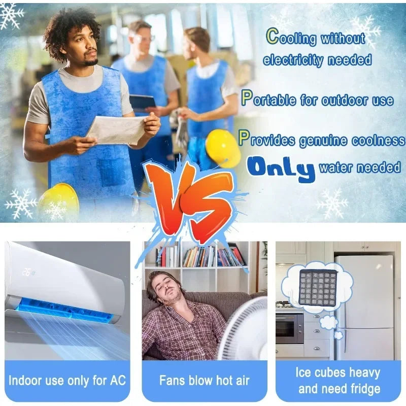Kühlweste Für Hitzeschutz - Wasserverdunstungs-Kühlshirt Für Outdoor-Aktivitäten 4