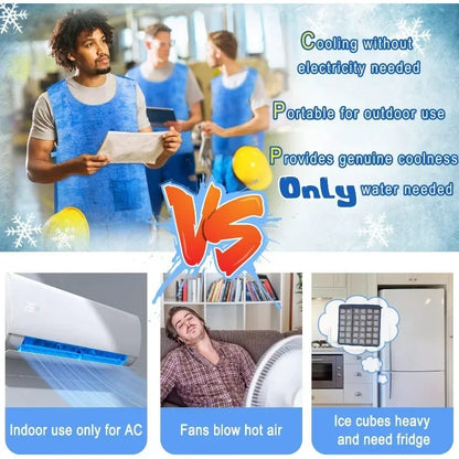 Kühlweste Für Hitzeschutz - Wasserverdunstungs-Kühlshirt Für Outdoor-Aktivitäten 4