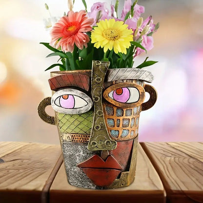 Künstlerischer Übertopf Picasso Pot™ – Handgefertigter Blumentopf für Sukkulenten und Blumen 1