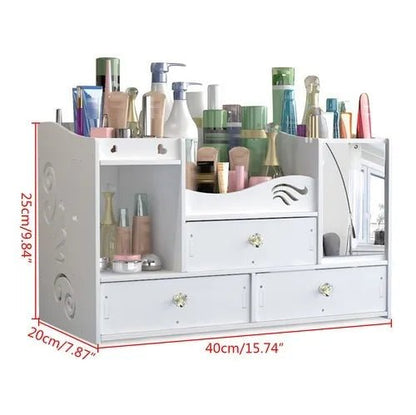 Kunststoff Kosmetik Organizer - Große Aufbewahrung Für Schminke & Schmuck 1