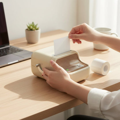 LABELMINI – Mini-Etikettendrucker, tragbar, kabellos, Thermodruck & kompaktes Design 1