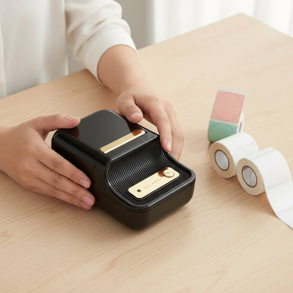 LABELMINI – Mini-Etikettendrucker, tragbar, kabellos, Thermodruck & kompaktes Design 2