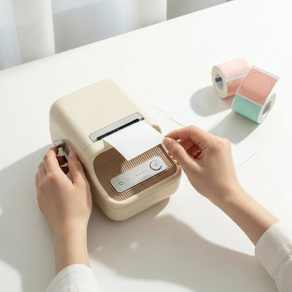 LABELMINI – Mini-Etikettendrucker, tragbar, kabellos, Thermodruck & kompaktes Design 3