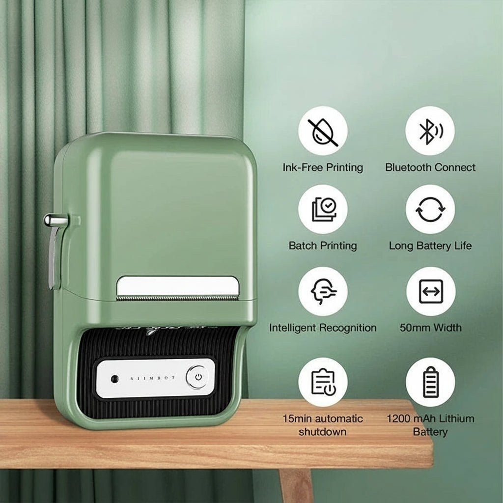 LABELMINI – Mini-Etikettendrucker, tragbar, kabellos, Thermodruck & kompaktes Design 5