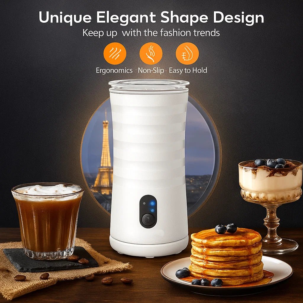 LATTEVERVE – 4-in-1-Milchaufschäumer und -Dampfgarer für Kaffee in Barista-Qualität zu Hause 6