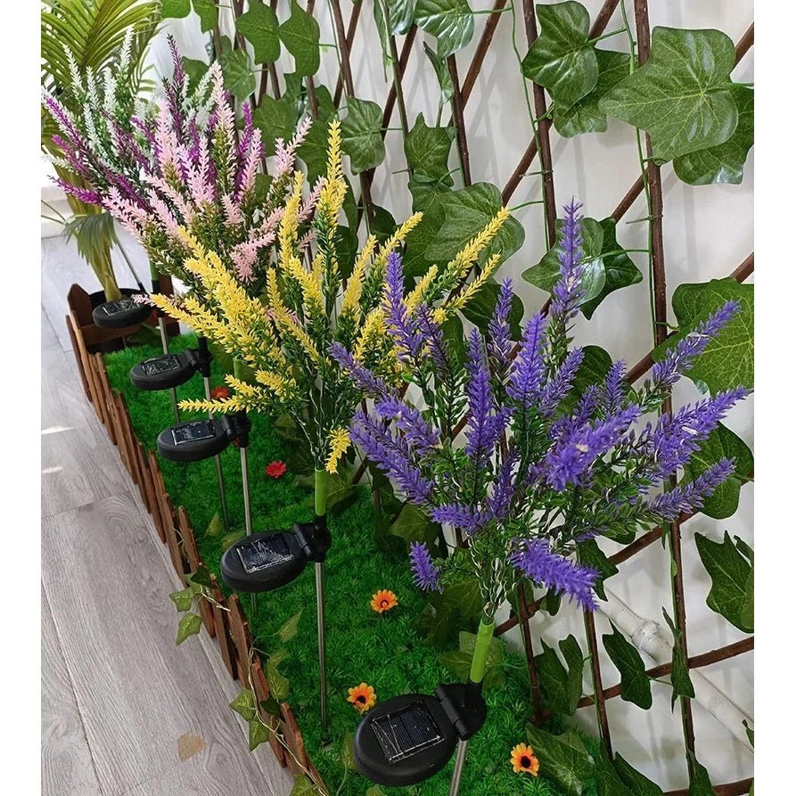 LAVENLITE – Solar-LED-Lavendel-Gartenleuchten, wetterfeste Außendekoration 3