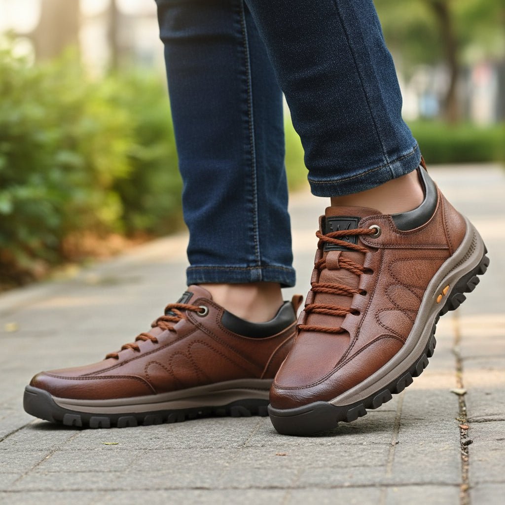 LEATHFLEX – Herrenschuhe aus echtem Leder mit wasserdichtem, leichtem Tragekomfort 2