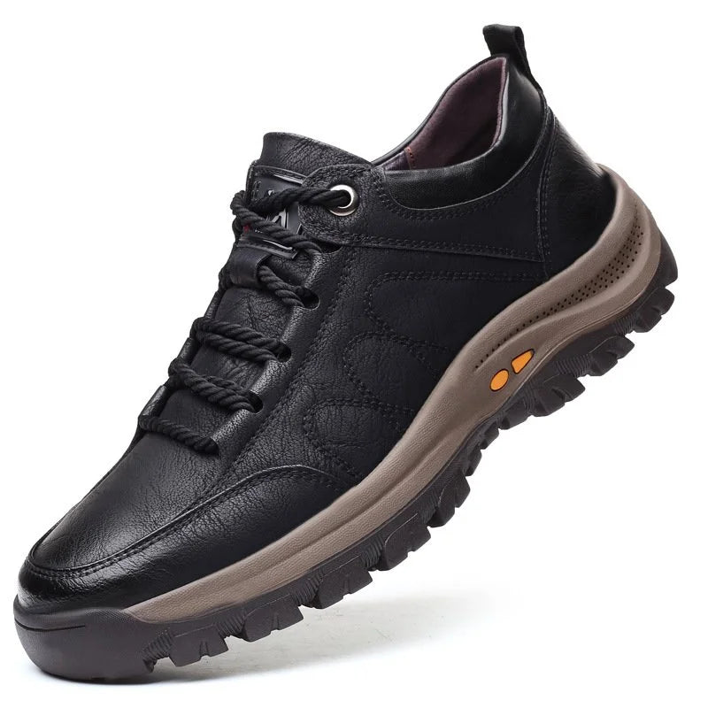 LEATHFLEX – Herrenschuhe aus echtem Leder mit wasserdichtem, leichtem Tragekomfort 9